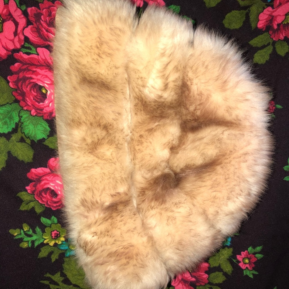 Vintage Casual Corner Genuine Lambskin Fur Hat
